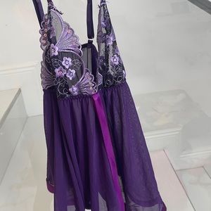 Purple lace dress